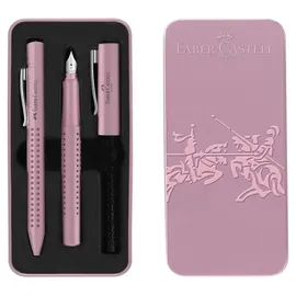 Faber-Castell Füller M/Kuli Set Grip 2010 rose shadows