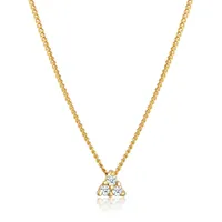 Elli DIAMONDS Panzerkette Dreieck Diamant (0.045 ct)585 Gelbgold 45 Damen