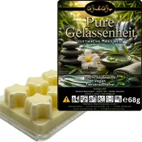 WonderWax Duftwachs Wax Melts für Duftlampe, 6 Sterne Duftmelt Wachsmelt Sojawachs Duftwachs Würfel für Raumdüfte, Wachs Duftöl Winter Indoor Schmelzen für Aromalampe Pure Gelassenheit