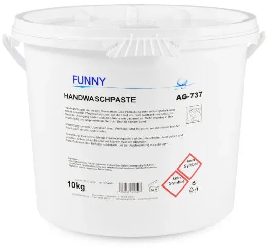 Handwaschpaste Funny - 1 x 10 L - pH-hautneutral - für starke Verschmutzungen