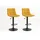 VCM Middelfart Barhocker 43 x 88-108 x 45 cm Senfgelb