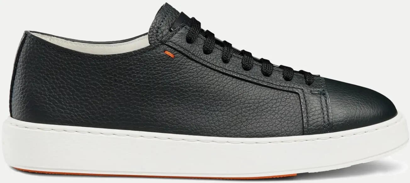 Sneaker aus softem Leder Blau 9