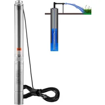 Vevor Tiefbrunnen-Tauchpumpe 1100 W 19,4 m Stromkabel