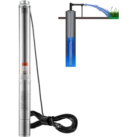 Vevor Tiefbrunnen-Tauchpumpe 1100 W 19,4 m Stromkabel