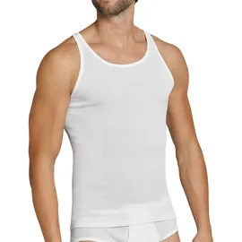 SCHIESSER Unterhemd 2er Pack - Original Doppelripp, Sport-Jacke, ärmellos, Weiß