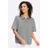 Heine T-Shirt "Shirt", Damen, Gr. 44, steingrau, 55% Viskose, 40% Polyester, 5% Elasthan, unifarben, Rundhals, Shirts T-Shirt