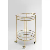 Kare DESIGN Servierwagen Emilia 85801 Glas Gold