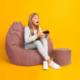 DreamRoots Sitzsack, Kupfer, Textil, 70x105x70 cm, Oeko-Tex® Standard 100, Wohnzimmer, Hocker, Sitzsäcke, XXL Sitzsäcke