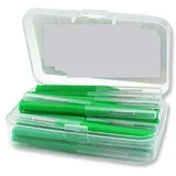 InterdentalbüRsten 30-50 Stück/Set Zahnstocher-Zahnreinigungsstäbchen, Zahnseide-Aufsatz, Interdentalbürste aus Kunststoff(30pcs-Green)