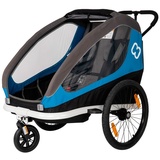 Hamax Traveller Kinderanhänger inkl. Fahrraddeichsel und Buggyrad blue/grey 2021