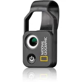 Bresser National Geographic 9118500 - Handy-Mikroskop 200x mit 200-facher Vergrößerung, CPL-Filter und 2-stufiger Beleuchtung