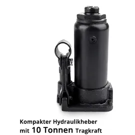 STAHLWERK Hydraulikheber 10 T 200-405 mm Stempelwagenheber Autoheber Wagenheber