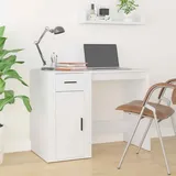 Computertisch | Laptop Tisch | Schreibtisch mit Schrank | Homeoffice | 100 cm