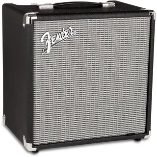 Fender Rumble 25 V3 1x8 inch basgitaarversterker Combo (Bass, 25 W), Instrumentenverstärker, Schwarz, Silber
