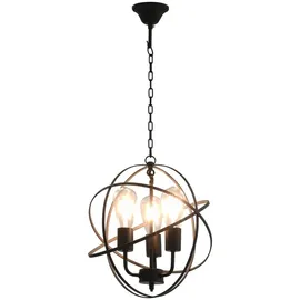 vidaXL 3-flg. 30 cm Kugel schwarz