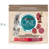 (€ 12,59 /kg) Purina ONE SterilCat getreidefreie Rezeptur Rind 9 x 1,1 kg