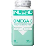 INLEAD - Omega-3 Triglyceride | 1000mg Omega-3-Fettsäuren pro Kapsel | hochdosiertes EPA und DHA in Triglycerid-Form | Unterstützung für Herz, Gehirn und Gelenke - 120 Softgel Kapseln