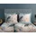 Muller Textil Diore Federn Blau 135 x 200 cm + 2 x 80 x 80 cm