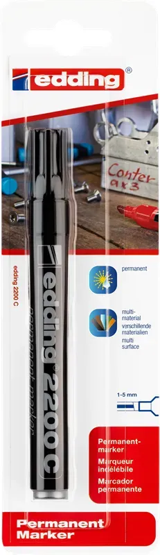 e-2200 C permanent marker black