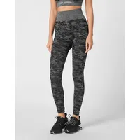 Plein Sport Damen, Tight CAMOUFLAGE, schwarz M