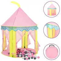 vidaXL Kinder-Spielzelt mit 250 Bällen Rosa 100x100x127 cm