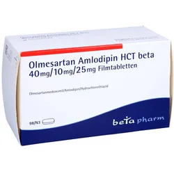 OLMESARTAN Amlodipin HCT beta 40mg/10mg/25mg FTA 98 St