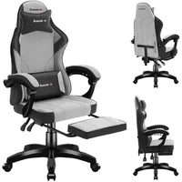 Huzaro Fotel gamingowy Force 3.7 Grey, Gaming Stuhl, Grau