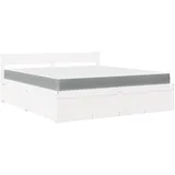 vidaXL Bett 180 x 200 cm Weiß