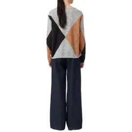 Comma, Strickpullover grau, L