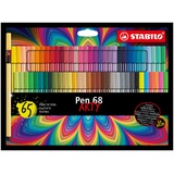 Stabilo Pen 68 ARTY sortiert, 65er-Set, Etui (6865/1-20)