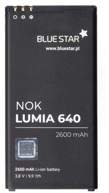BlueStar Akku Ersatz kompatibel mit Nokia Lumia 640 2600mAh Li-lon Austausch Batterie Premium Accu T5C Smartphone-Akku