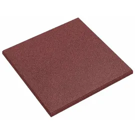 vidaXL Sturzschutzfliesen 6 pcs Rot 50 x 50 cm Gummi
