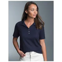 TRIGEMA Poloshirt aus Baumwolle mit Swarovski® Kristallen