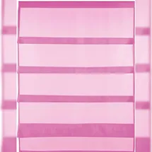 BestLivings Bistrogardine Raffoptik mit Stangendurchzug in 80x110 cm - Pink