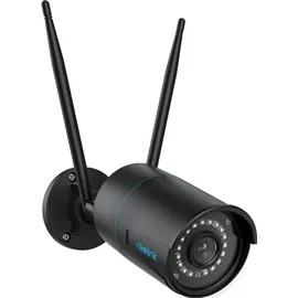 Reolink WLAN IP Kamera, Überwachungskamera 5MP HD mit Audio für Aussen, 2,4/5GHz WiFi, Smarte Bewegungserkennung, Fernzugriff, RLC-510WA Schwarz