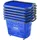 Vevor Einkaufskorb blau 39 l