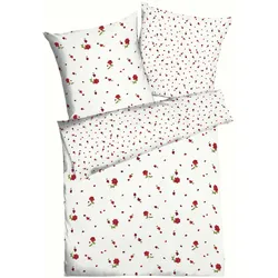 kaeppel Bettwäsche Little Rose 135 x 200 cm Renforce Rot