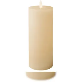 Lumineo LED Wachskerze 19 x 7 cm creme
