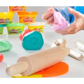 roba Play-Doh nachhaltiges Spielset 3D-Kreativmatte 12 Knetdosen FSC-Holzwerkzeuge