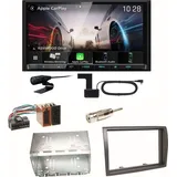 Kenwood DMX8021DABS Android Auto CarPlay Einbauset für Fiat Ducato Boxer Jumper