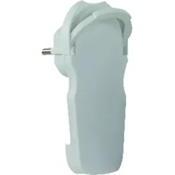 Schutzkontaktflachstecker weiß - weiß