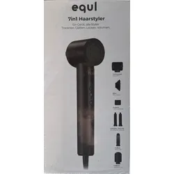 NEU Equl 7in1 Haarstyler & Trockner WT-626-1 Schwarz 1400W Locken Glätten Volume