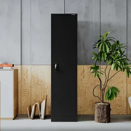 Jan Nowak ALEX Aktenschrank 185 x 45 x 60 cm Schwarz