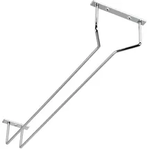SOTech Gläserhalter für 1 Glasreihe 120 x 500 x 70 mm Chrom Poliert Schrankeinsatz für Weingläser Sektkelche Biergläser Weinglasregal von