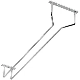 SOTech Gläserhalter für 1 Glasreihe 120 x 500 x 70 mm Chrom Poliert Schrankeinsatz für Weingläser Sektkelche Biergläser Weinglasregal von