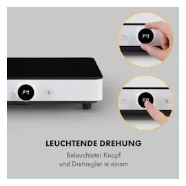 Klarstein FutureChef Doppel-Induktionskochplatte 3000Watt 2 Kochfelder