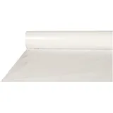 Papstar Tischtuchrolle weiß (1 Stück), aus LDPE Folie, 50 x 0.8 m, abwaschbar, robust, feuchtigkeitsresistent, für Haushalt oder Feierlichkeiten, #10589