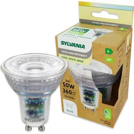 Sylvania GU10 LED Neutralweiß 4000K | Dimmbar | Ersatz für 50W | GU10 Lampe,