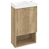 Sapho Latus kabinett 30x16.5x53 cm Unterschrank hängend Eiche Lt711-2222