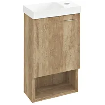 Sapho Latus kabinett 30x16.5x53 cm Unterschrank hängend Eiche Lt711-2222